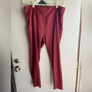 Maroon Workout Pants